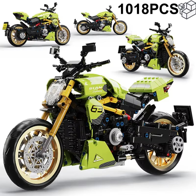 Green D Motorcycle (1018tk) Technical