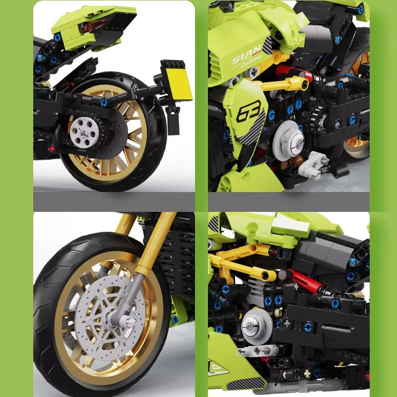 Green D Motorcycle (1018tk) Technical
