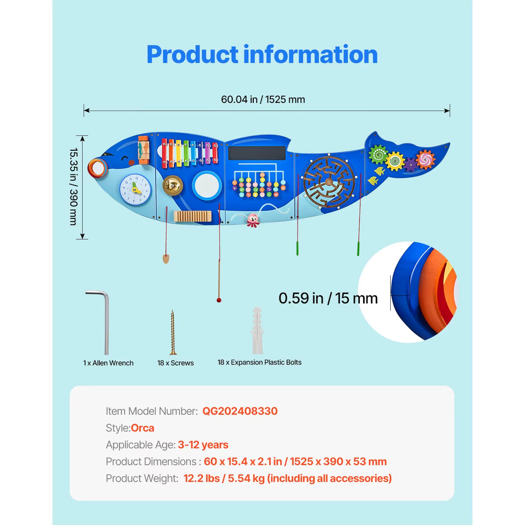Tegevussein 12-osaline (sinine)