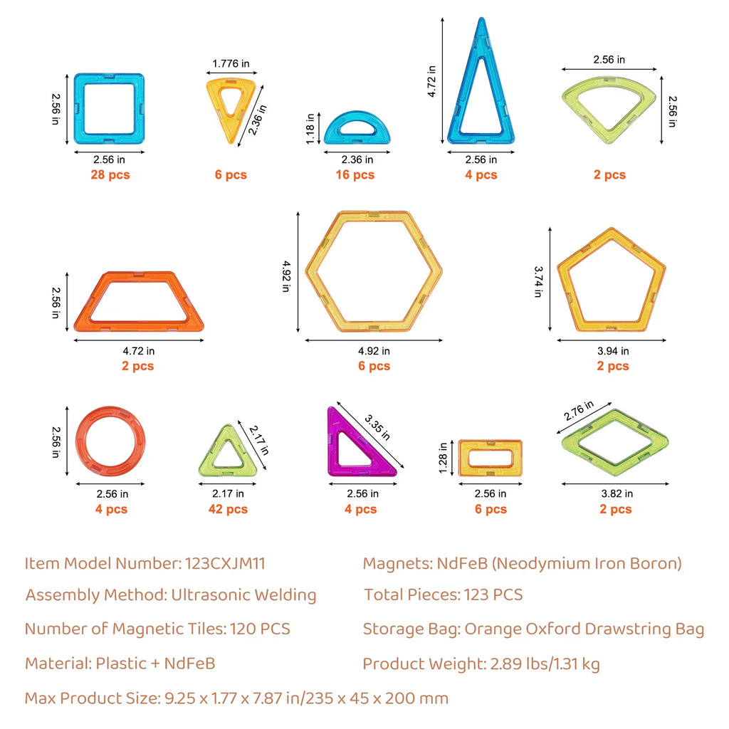 Magnetklotsid (123tk)